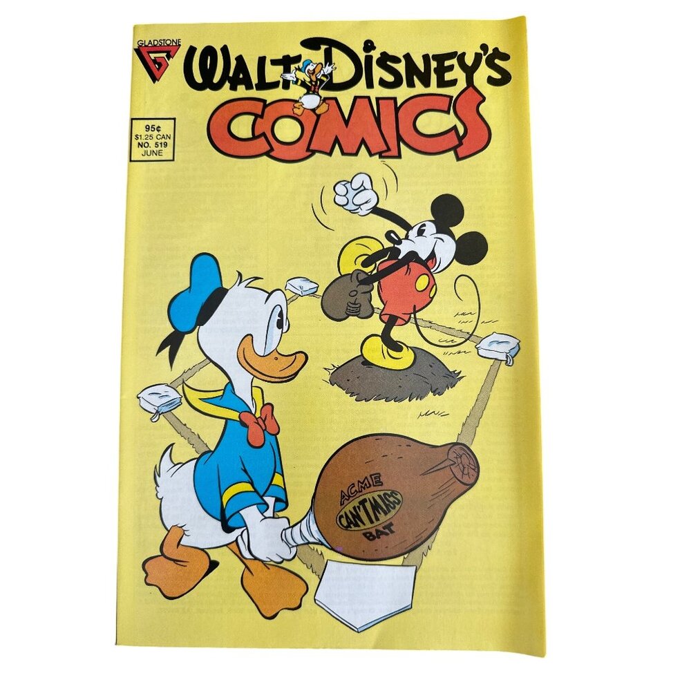 Gladstone Walt Disneys Comics No #519 June 1987 Donald Duck & Mickey Mouse Issue